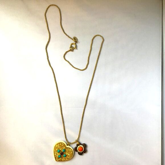 Juicy Couture Long Necklace With pendent Charms Y2K Boho - Picture 5 of 5